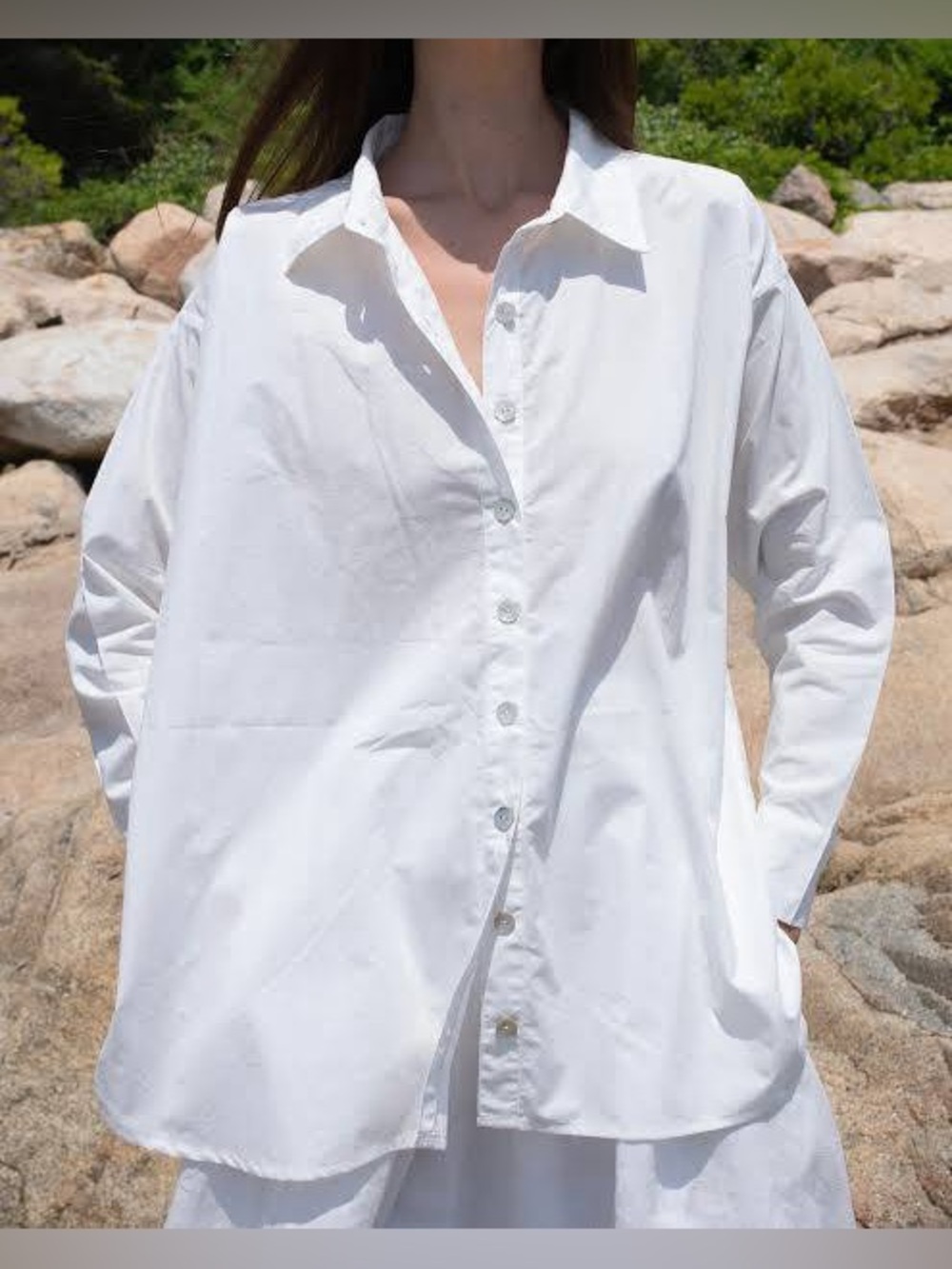 MarlaWynne White Men's Casual Button-Down Shirt